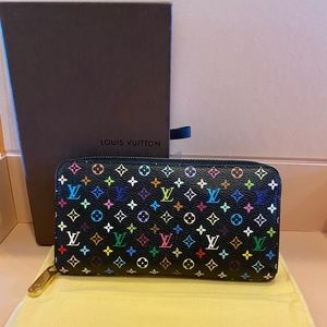 Louis Vuitton multicolored zippy wallet
